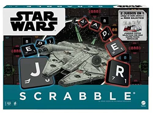 Mattel Games Scrabble Star Wars Brettspiel für Kinder ab 10 Jahren, inkl. Karten (Mattel HDX15)
