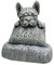 Baoblaze Statue de Bouledogue français, Bienvenue de Bouledogue français sur Une décoration de Jardin à la Maison de Socle, Statue de Chien pour Le Jardin
