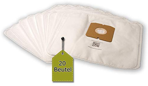 20 Staubsaugerbeutel kompatibel mit FAKIR Prestige TS 2000 Air Wave, 20 Staubbeutel + 2 Mikro-Filter ähnlich Original Staubsaugerbeutel FAKIR Prestige TS… Serie, 2019 804