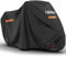 Favoto Funda para Moto Impermeable XXXXL Cubierta de Motocicleta Protectora al Aire Libre a Prueba de Polvo Sol Lluvia Viento Nieve con Tiras Reflectantes Negro 295x102x122cm