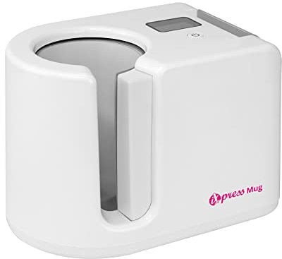 plottiX PL0301011 iXpress Mug Tassenpresse, Metall, Weiß, 27,5 x 21 x 20cm