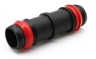 DOJA Barcelona | Enlace Goteo Seguridad | Pack 25 | Conector Riego para Manguera de Jardin | Ø 16mm | con Anilla de Seguridad | Accesorios Riego por Goteo |Adaptador, Tubo Riego, Riego Huerto