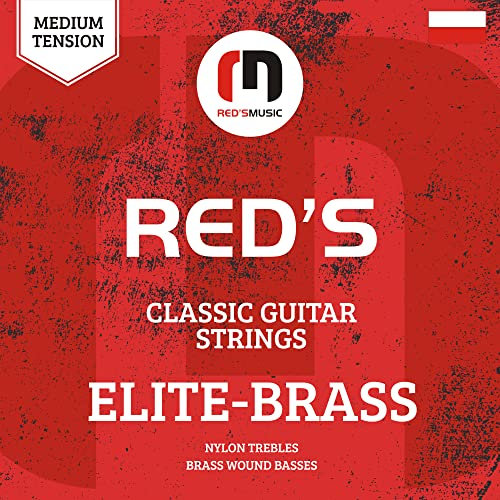 Reds Music Cordes de guitare classique Elite-Brass