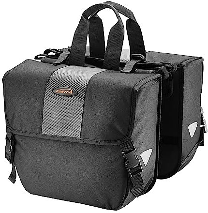 Ibera Verstellbare Gepäcktaschen – langlebige, wasserdichte Fahrradtaschen mit erweiterbarer Kapazität – einfache Installation und sichere Befestigung – reflektierende Details für Sicherheit