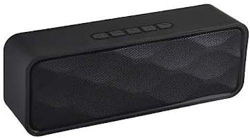 Bluetooth Speaker Bluetooth 5.0 Portable Speaker With Stereo Sound And Hi-fi Bass 12h Playtime Tf-card Slot Built-in Fm And Mic Speakers For Phone/laptops Speaker Work With Alexa Visit,Black,HaoAM