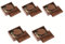 Lot de 5 clés USB 2.0 16 Go en forme de cœur avec boîte en bois (2.0 16 Go, forme de cœur-2)