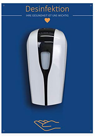 MyMAXXI | Desinfektionsmittelspender Shop Rückwand inkl. 6x Desinfektionsmittel 1000ml Sensor automatisch Wandmontage | touchless disinfection | Händedesinfektion Spender Desinfektion Hygienespender