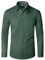 J.VER Herrenhemd Dunkelgrün Hemden Herren Langarm Freizeit Hemd Comfort Fit Einfarbig Stretch Herren Business Shirts mit Tasche M