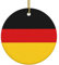 Weihnachtsschmuck, Keramik-Anhänger für Zuhause und Geschäft, Deutschland-Flagge