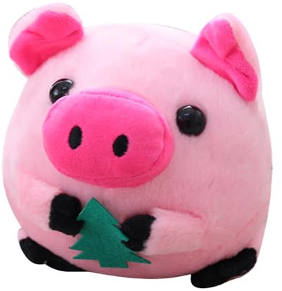Dubbulon Balles Rebondissantes pour Chien (Cochon) - Jouets Interactifs pour Chiens | Jouet Électronique De Chien en Peluche De Dessin Animé Lavable Interactif avec Rechargeable par USB