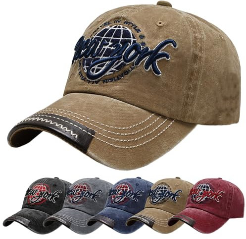 Baynetin Baseballkappe Herren Einstellbare Retro Baseball Hut, Baumwolle Sommerhut Sonnenhut Sportlicher Draußen Kappen Hüte Gestickte Verstellbar Sonnenschutz Basecap (Beige)