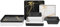Yummost Melamine Dinnerware Set for 4, 12pcs Square Dishes Set, Plates and Bowls Set for Daily Use, Unbreakable, Dishwasher Safe, Black and White