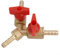 3 Way Hose Connector, Ball Valve Fitting 3 Way Shut Off Union Intersection, Split Brass Hose Barb For Water, Oil, Gas To Garden Watering(6mm)