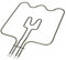 FIGEVIDA Resistenza forno inferiore doppia 380 x 327 mm. Watt. 1500-8073677018 140053756015 - RE4408/OR per Electrolux Rex Aeg Zanussi