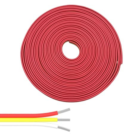 32.8ft/10M 3-pin Extension Cable Wire Cord,22AWG 3-pin Wire Cord for COB SMD 2835 5050 12v 24v Tape Lights Single Color LED Strip Lights