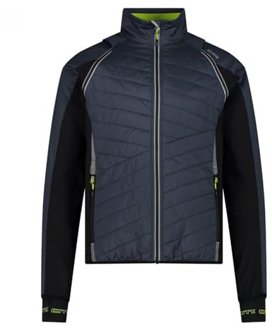 CMP MAN Jacket with Detachable Sleeves TITANIO-Nero - 58