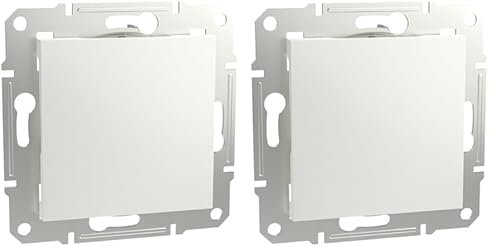 Schneider Electric Asfora EPH5670121D Blindabdeckung, Abdeckplatte, ABS, Weiß (Packung mit 2)