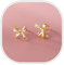 14K Gold/Silver Plated Bow Earrings Minimalist Bow Stud Earrings for Women Trendy Dainty Cute Ribbon Earrings Gold Bow Earrings for Women Birthday Anniversary New Year Valentine's Day Gifts (GD)