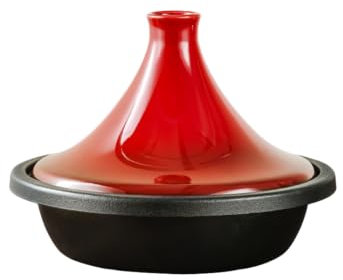 Tajine en fonte rouge 27cm