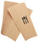 FONDOTIN 100pcs Kraft Paper Cutlery Holder for Parties Utensil Bags for Weddings Banquets Events Tableware Sleeves for Easy Guest Service