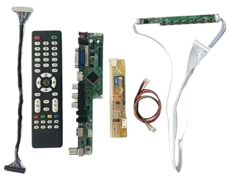 GESXNPBN Scheda Driver LCD Compatibile for LP150E02 LP150E05 LP150E06 LP150E07 VGA+HDMI+AV+USB+IR 30 Pin LVDS TV Schermo Analogico 1400 * 1050 Kit Fai da Te 1CCFL(for LP150E06(A3)(K4))