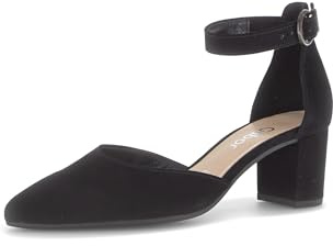 Gabor Damen Riemchen Pumps, Frauen Pumps,hochhackige Schuhe,stoeckelschuhe,Ausgehschuhe,Abendschuhe,Court Shoes,Office,rot,schwarz,36 EU / 3.5 UK