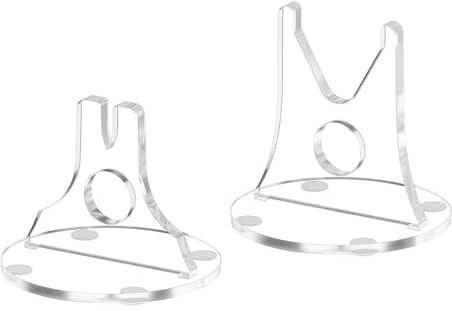 Berriphonia Messerhalter | 2-teiliges Regal mit rutschfester Basis | Acrylständer für Präsentation, für Schminktisch, Haus, Küche, Büro, Tisch, Partykollektion