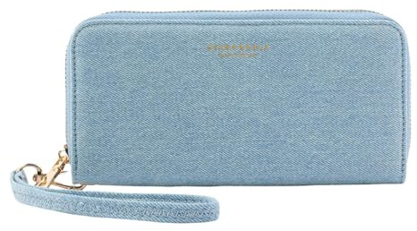 SEIDENFELT MANUFAKTUR Geldbörse Smilla Wallet Denim in Blue hellblau