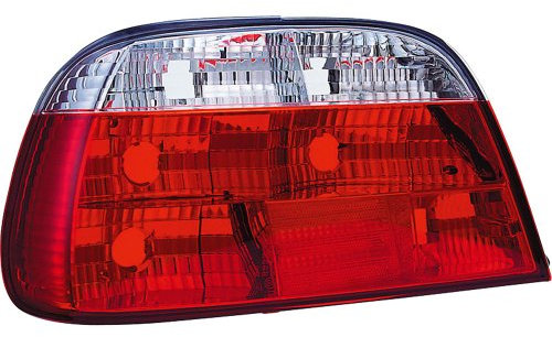 AUTO-STYLE Satz Heckleuchten kompatibel mit BMW 7er E38 1995-2003 - Rot/Klar