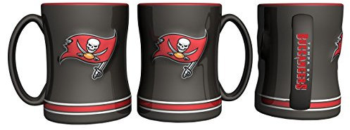 Boelter Brands Tampa Bay Buccaneers Kaffeetasse, 400 ml, Schwarz