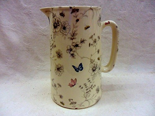 Heron Cross Pottery Secret garden 2 pint jug pitcher