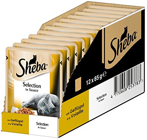 Sheba Selection in Sauce – Katzenfutter im Frischepack – Nassfutter für die täglichen Verwöhnmomente