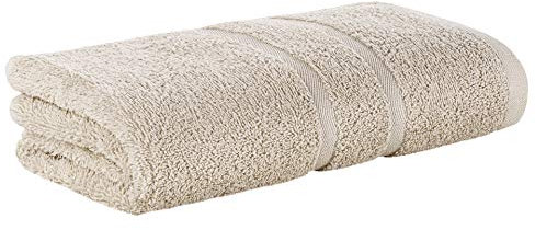 Premium Frottee Handtuch 50x100 cm in Sand creme von StickandShine in 500g/m² aus 100% Baumwolle