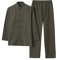 G-LIKE Herren Anzug Chinesischer Stil - Traditionelle Kampfkunst Kung Fu Tai Chi Wushu Klassisch Tangzhuang Langärmelig Hemd Hose Training Uniform Frühling Herbst Freizeit Kleidung (Grün, M)