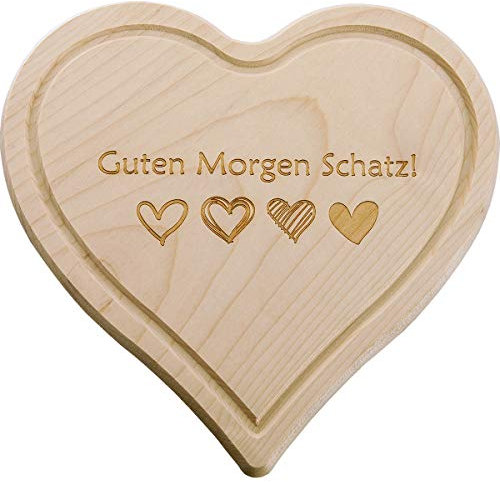 Spruchreif · Frühstücksbrettchen aus Holz · Brotzeitbrett mit Gravur · Geschenk für Paare · Herzbrett · Weihnachtsgeschenkideen · Schneidebrett mit Gravur
