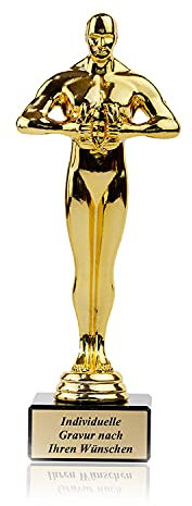 Zelaro Siegerfigur Pokal mit Gravur Wunschtext – Siegertrophäe in 4 Größen | Pokal Fußball | Siegerpokal als Mann - Ideal als personalisiertes Geschenk (22cm)