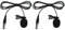 Harilla 2 Pieces Mini Lapel w/Clip for Camcorder 3 Pin XLR 1M