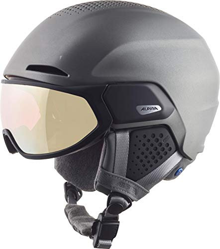 Alpina Unisex - Erwachsene, Alto QV Visierhelm, Gunmetal matt, 51-55 cm