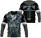 WDBAYXH Norse Mythology Novelty Kapuzenpullover mit Reißverschluss, Valhalla Thors Hammer Odins Rabe Valknut 3D-Druck Pullover, Trainings-Sweatshirt mit Langen Ärmeln, Vintage-Jacke,Zip,4XL
