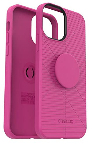 OtterBox +PopGrip Reflex Series Phone Case for Apple iPhone 12, iPhone 12 Pro - Pink (Rose Violet)