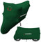 BUSHBOCK® Premium Cover Indoor Motorrad Abdeckplane-Staubschutz-elastischer, atmungsaktiver Samt-Stretchstoff (M-L, Grün)