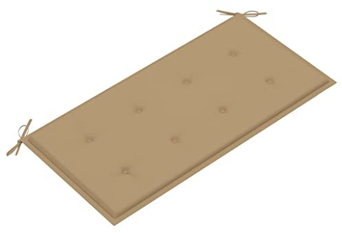 WIFESE Gartenbank-Auflage Beige 100x50x3 cm Sitzkissen Bank Bankauflage Kissen Outdoor Bierbankauflagen Sitzpolster Bank Sitzauflagen FüR BäNke Bankkissen Eckbank Auflagen