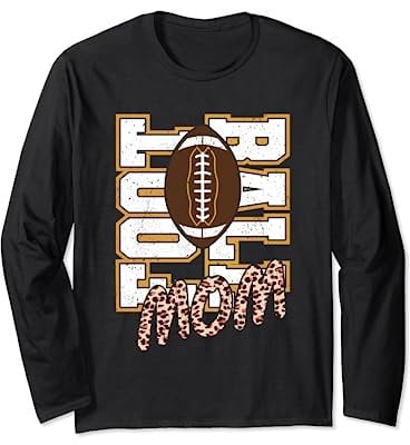 Custom american football jerseys for women football mom Long Sleeve T-Shirt