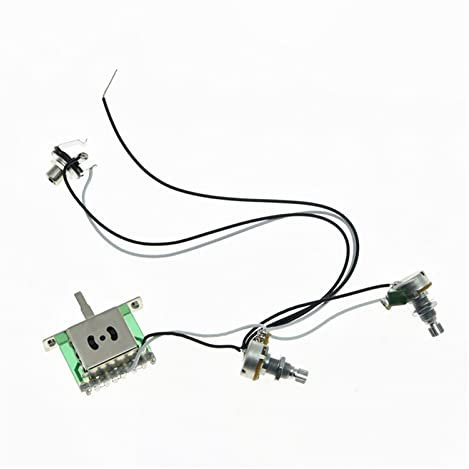 Guitar Wiring Harness Humbucker Pickups Prewired Wiring Harness 1V1T Mini 500K Pots 5 Way Pickup Converter