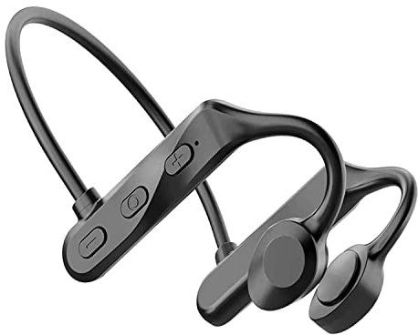 EGEN Auriculares de conducción ósea Bluetooth 5.0 inalámbricos, Auriculares Deportivos para Correr, Orejas Abiertas, Impermeables, Flexibles, 360 Grados, para Entrenamiento, Deportes, Correr