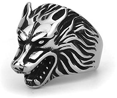 Skandinavischer Wikinger Totem Lebensbaum Odin Spartanische Krieger Maske Hip-Hop Punk Ring Männer Retro-Stil Männer Und Frauen Urlaub Geschenke Mit Geschenk-Verpackung ( Color : Style 1 , Size : 12 )