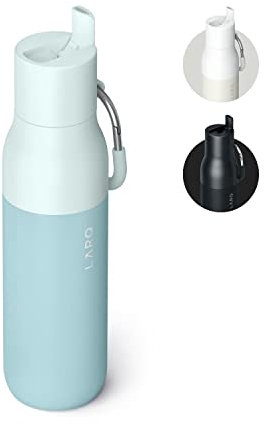 LARQ Flip Top 25oz - Insulated Stainless Steel Water Bottle with Straw | BPA Free | Reusable for Sports, Gym, Travel | Keeps Drinks Cold, Seaside Mint