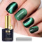 YTD Likomey Cat Eye UV Gellack Nagellack Gel,15ml Katzenauge Grün 9D Holographisch Transluzent Neutral Gelee Scher Glänzend Magnetisch Glitzer Nagelgel mit Magnetstift, MY334