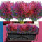 12 Bündel Kunstblumen Balkon 4 Farben Künstliche Blumen Künstliche Balkonpflanzen UV-beständige Lavendel Künstliche Pflanzen Sträucher für Innen Außenbereich Garten Büro Haus Fenster Tischdekoration
