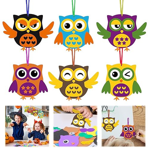 ARONRAVE Bastelset Kinder Herbst, 6 Stück Herbstdeko Basteln Kinder Lgel Bastelset Kinder Basteln Herbstdeko Herbst Basteln für Kinder 3 4 5 6 jahre für Thanksgiving Jungen Mädchen